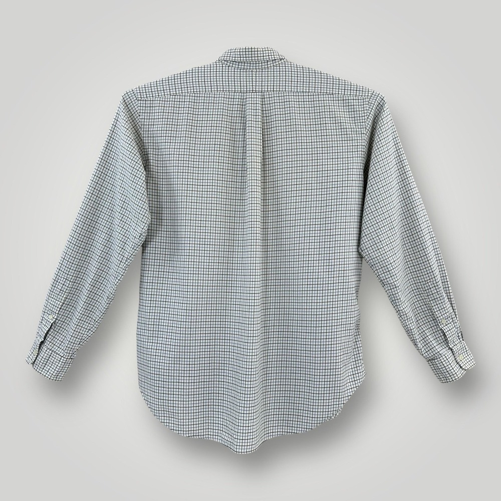 Ralph Lauren Shirt‎ Mens XL Blue White Plaid Classic Fit Button Down Valdosta CC - Picture 3 of 9